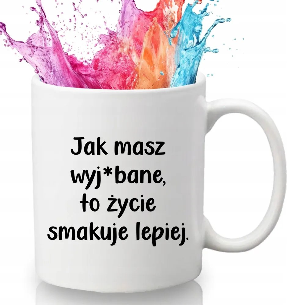 Bögre Fehér 330 ml Kerámia Ajándék Humor Vicces Minta Ki*bane