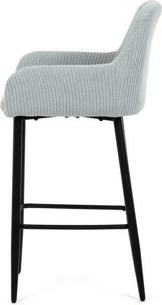 Barová židle, modrá, látka,AUB-V4009 BLUE6