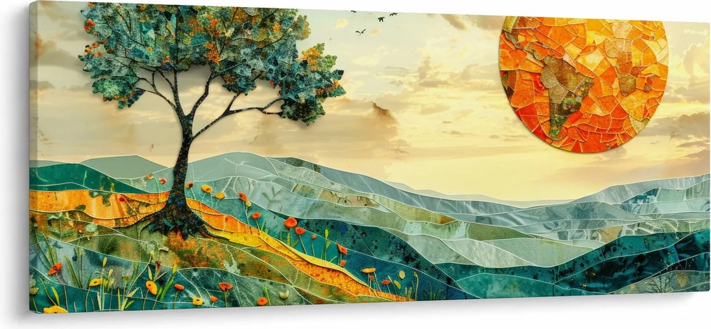 Kép - Tájkép illusztráció (120x50 cm)