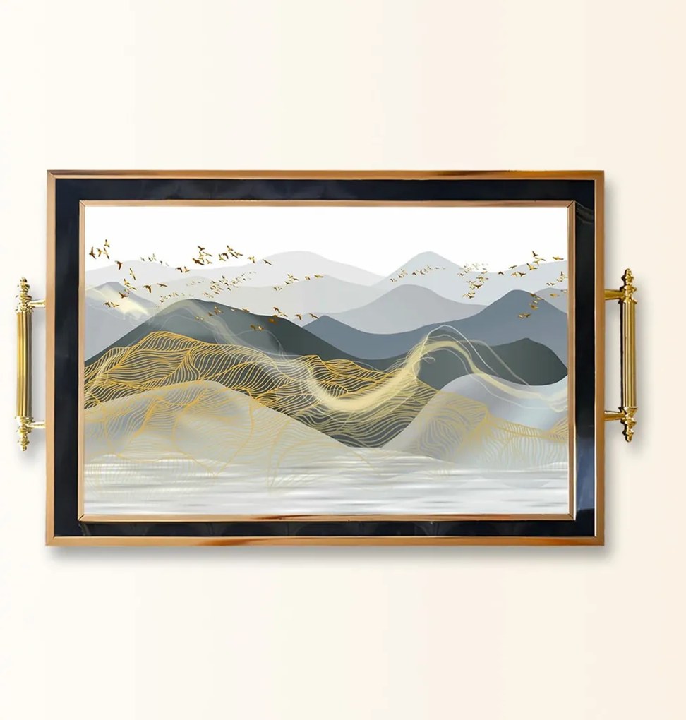 Üveg tálca, 38×24 cm – TPA9806