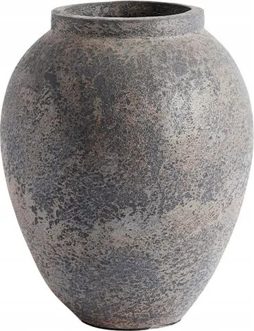 Muubs Story Terrakotta Dekorációs Váza 28 cm Barna-szürke