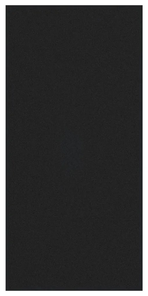 Négyszögletes Fekete Ajtószőnyeg 120x250 cm