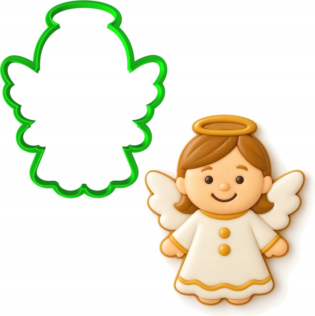 Húsvéti Mézeskalács Forma Húsvéti Mézeskalács angyal 10cm