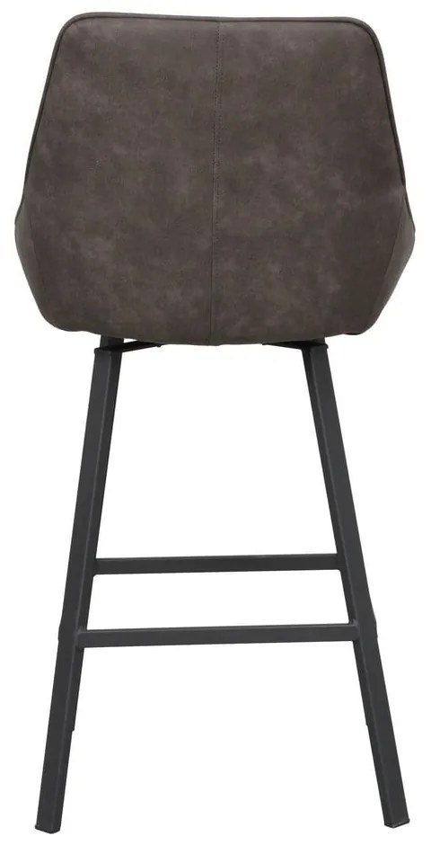 Szürke bárszék szett 2 db-os (ülésmagasság 65 cm) Alison – Rowico