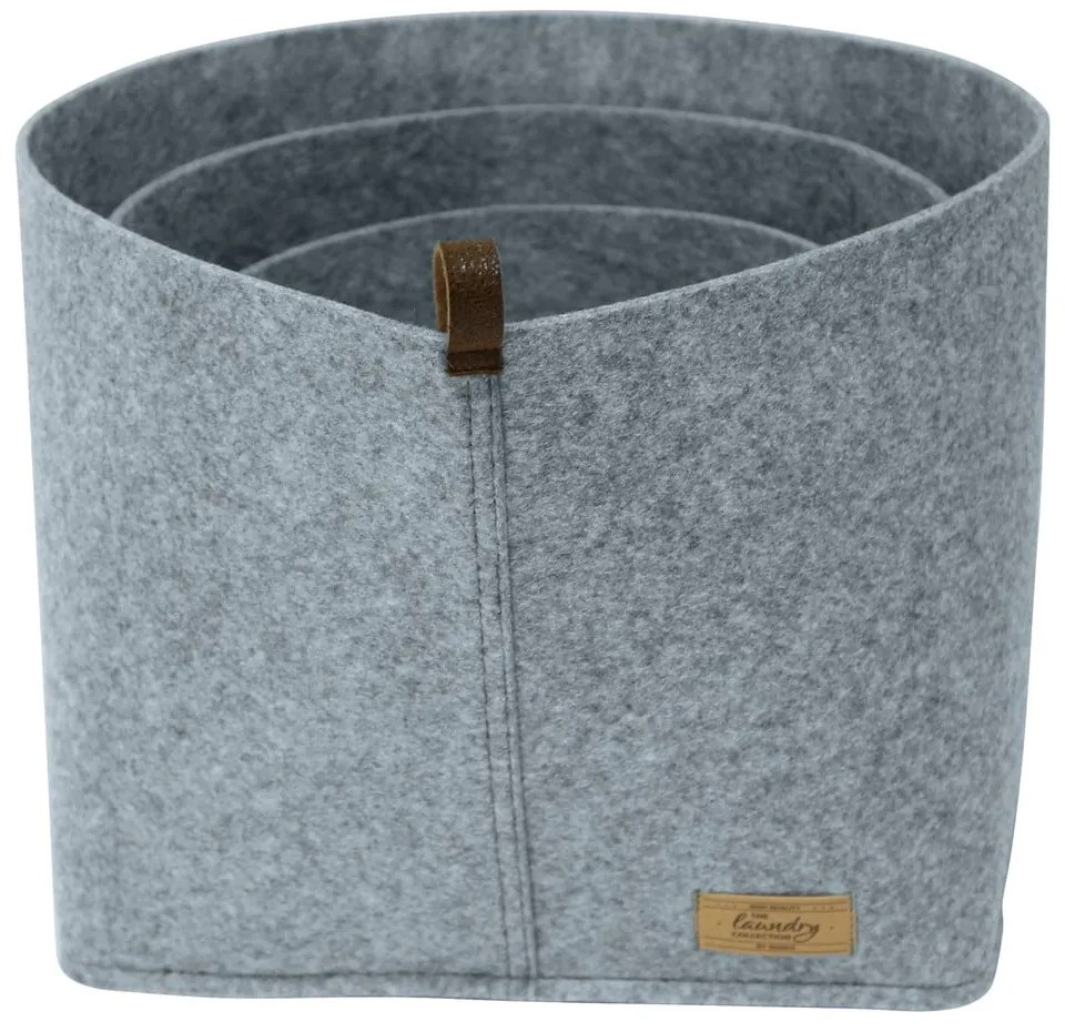 Felt szürke textil rendszerező, 30 x 18 cm - Wenko