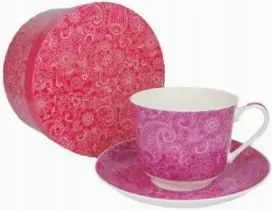 Csésze Jumbo 450ml Rózsaszín Dísz