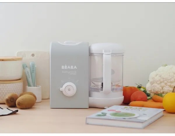 Beaba - 2 az 1-ben BABYCOOK EXPRESS gőzölő, szürke