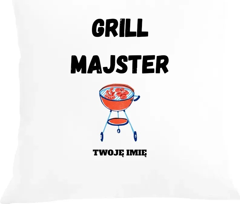 Párna párnahuzat Ajándék Grill Barkács Név