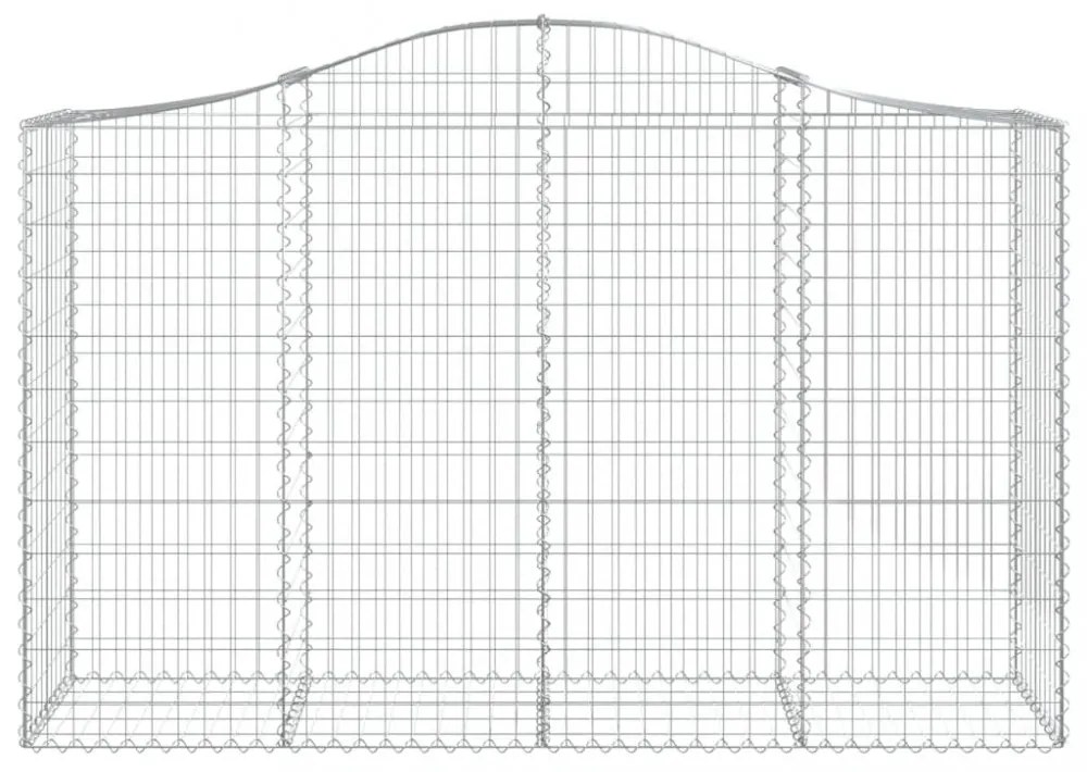 18 db íves horganyzott vas gabion kosár 200x50x120/140 cm