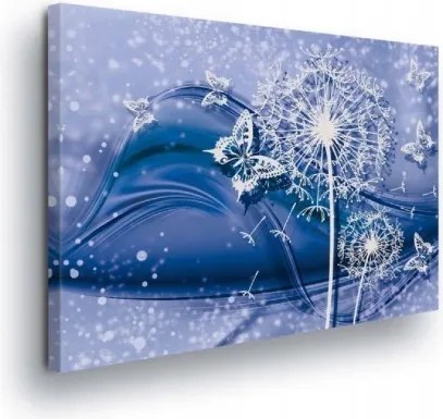 Vászonkép 100x75 Könnyű repülés pitypang pillangók álom átalakulás