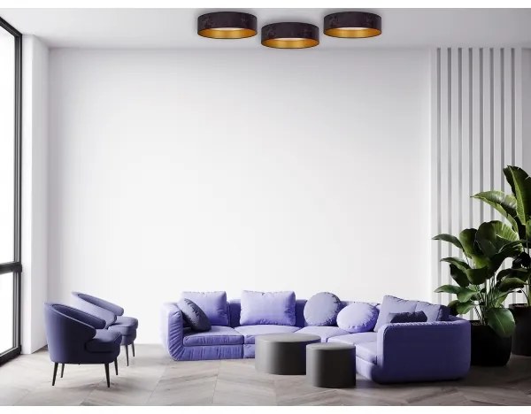 Brilagi - LED Mennyezeti lámpa VELVET STAR LED/24W/230V á. 40 cm  szürke/arany