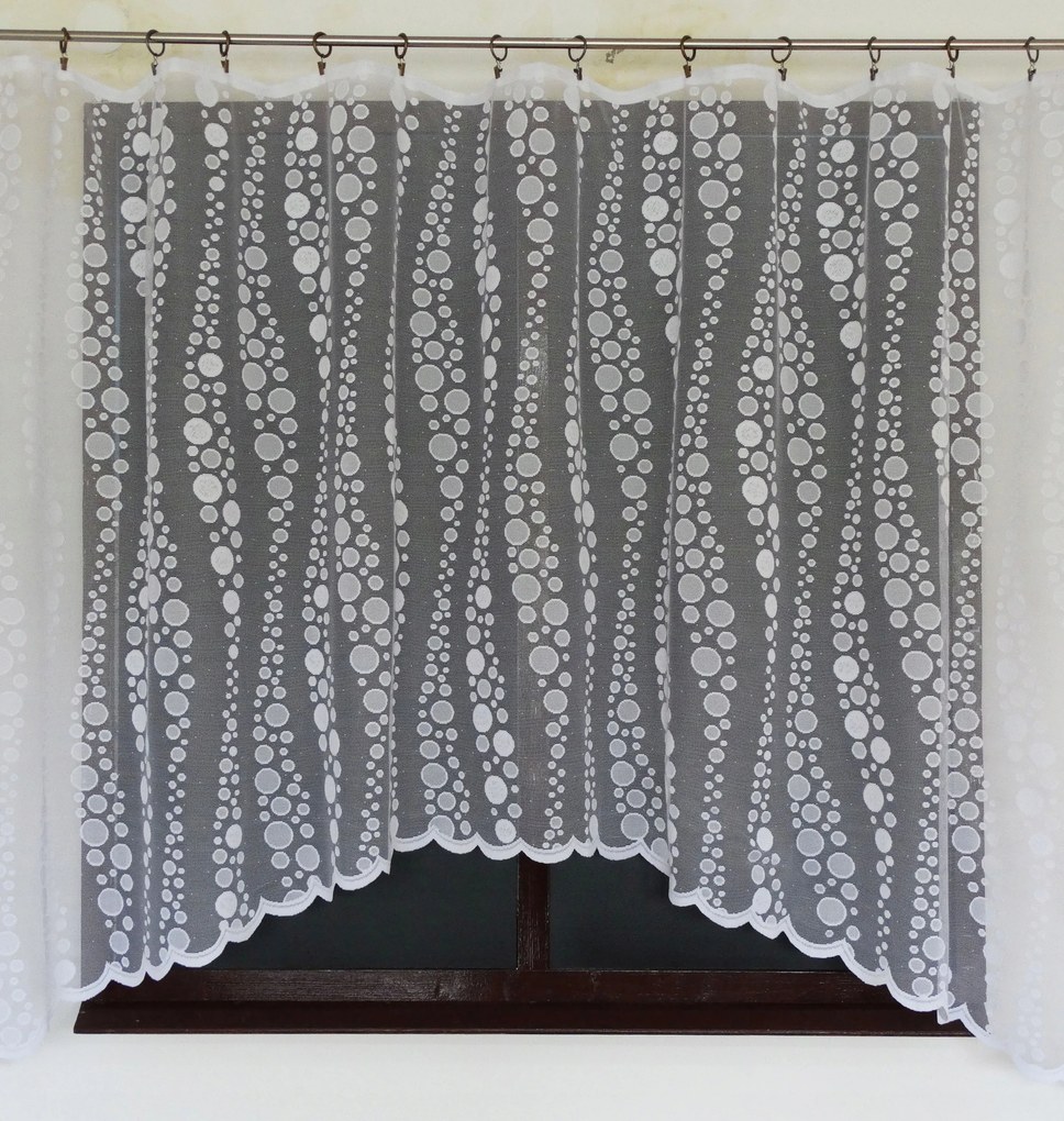 Mg Függöny 14635 Fehér Ív 350X160 kész Bt Lengyel