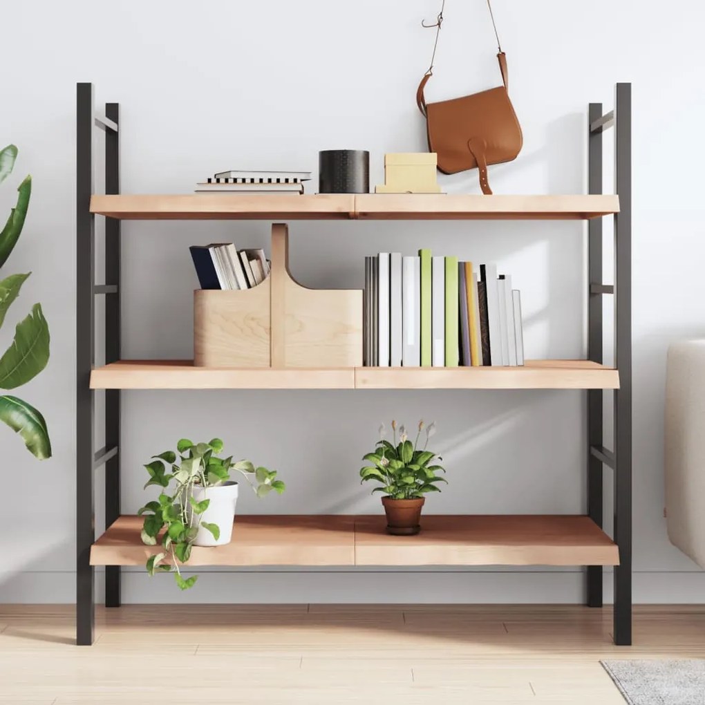 kezeletlen tömör tölgyfa fali polc 120x60x(2-4) cm