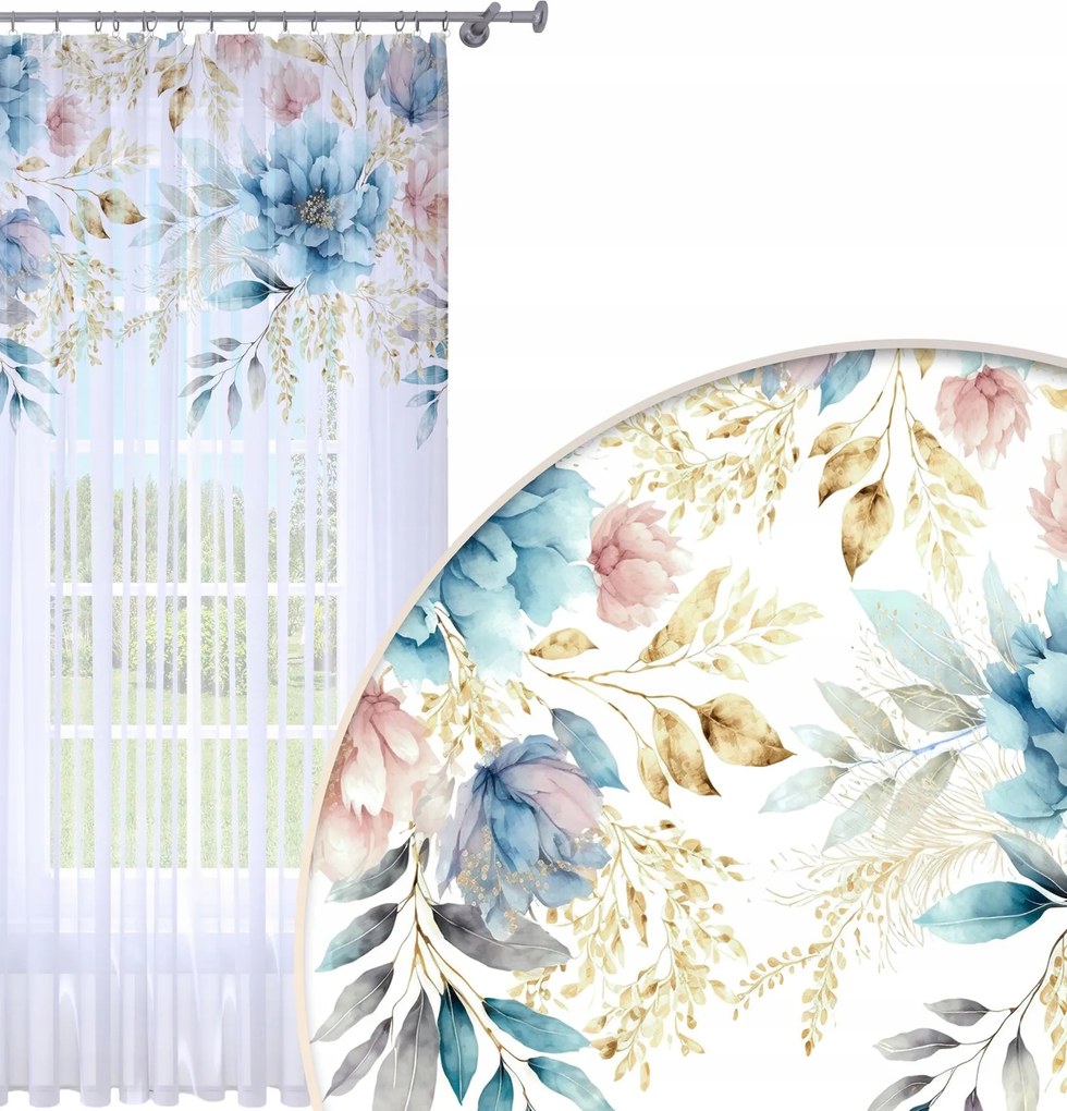 Függöny Kész 140x230 Fátyol Festett Béka Mintás 149