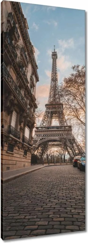 Vászonkép 40x100 Eiffel-torony Párizs utca