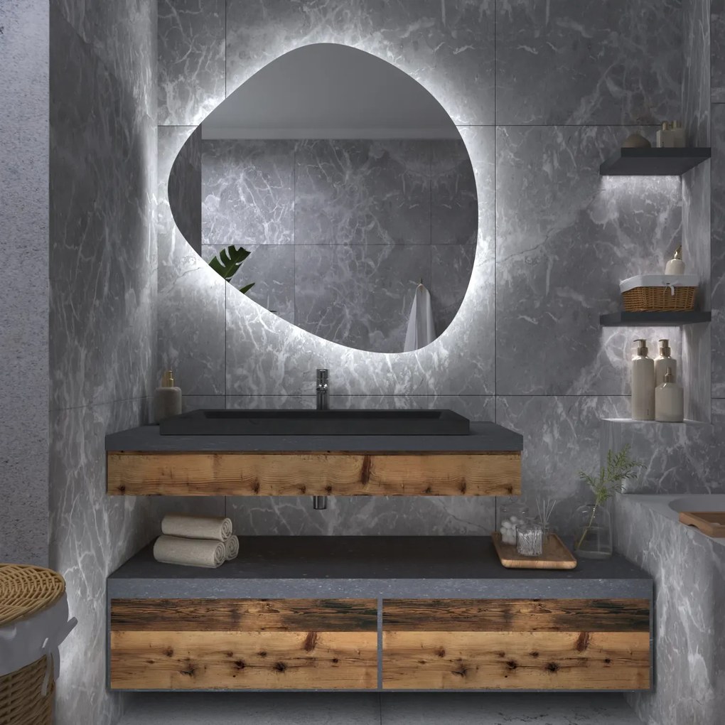 Atipikus tükör LED világítással G5