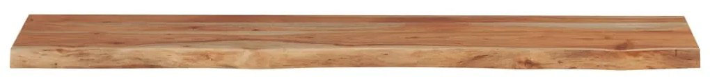 tömör akácfa téglalap alakú fali polc 120 x 20 x 2,5 cm