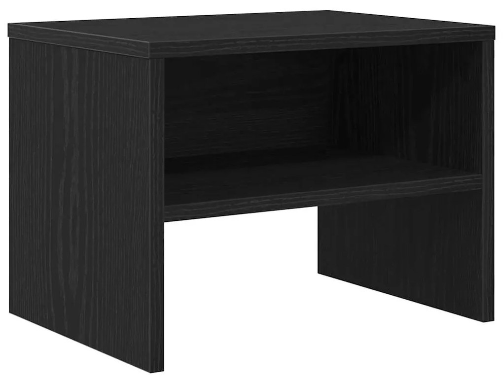 Éjjeliszekrény 2 pcs Musta tammi 40 x 40 x 30 cm Faanyag