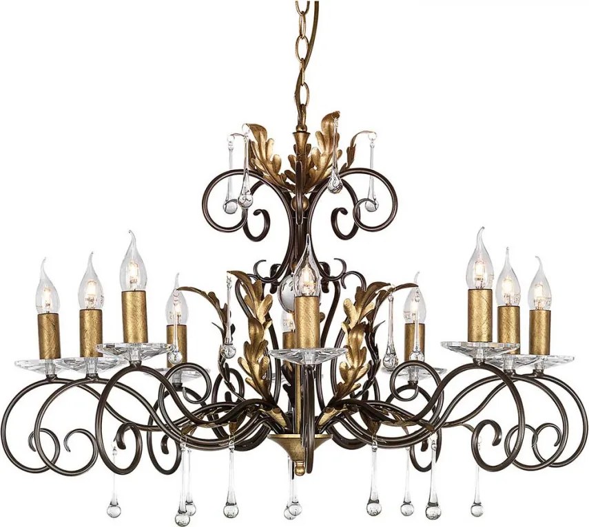 Elstead Lighting AMARILLI AML10-BRONZE Csillár 10x60W/E14