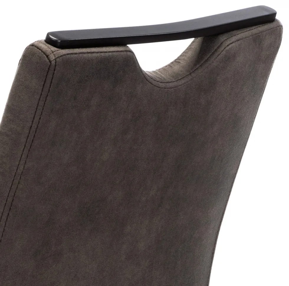 Scaun modern cu bază de sanie gri Dcl-412