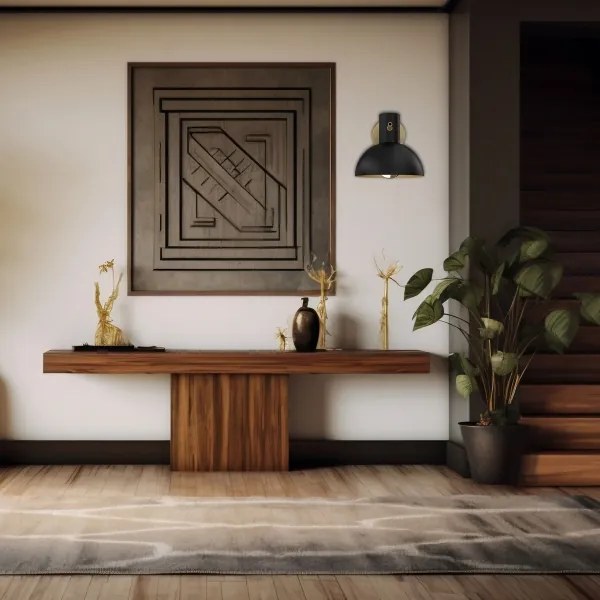 Fali lámpa ESTATE MINI 1xE27/15W/230V fekete