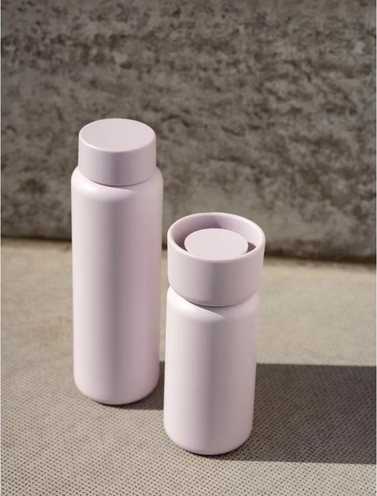 Világos rózsaszín rozsdamentes acél termobögre 650 ml Singles – Zone