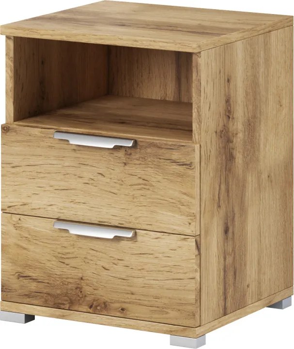 Éjjeliszekrény 2 fiókkal Wotan tölgy színben 16 mm – NAKA