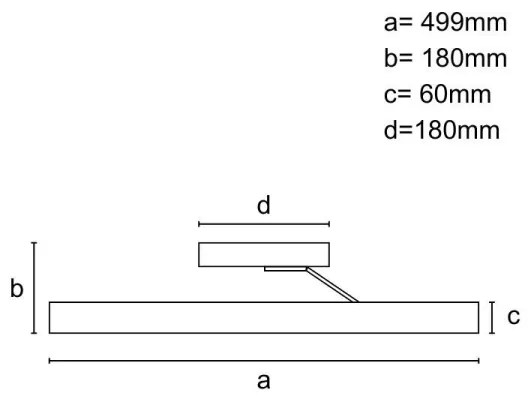 LED Dimmelhető felületre szerelhető csillár LED/86W/230V 3000-6500K fehér + távirányítás