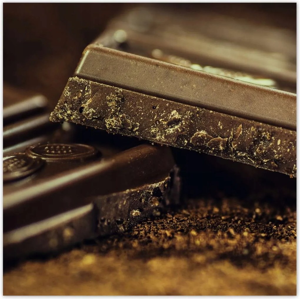 Poszterek 140x140 Keserű csokoládé kockák