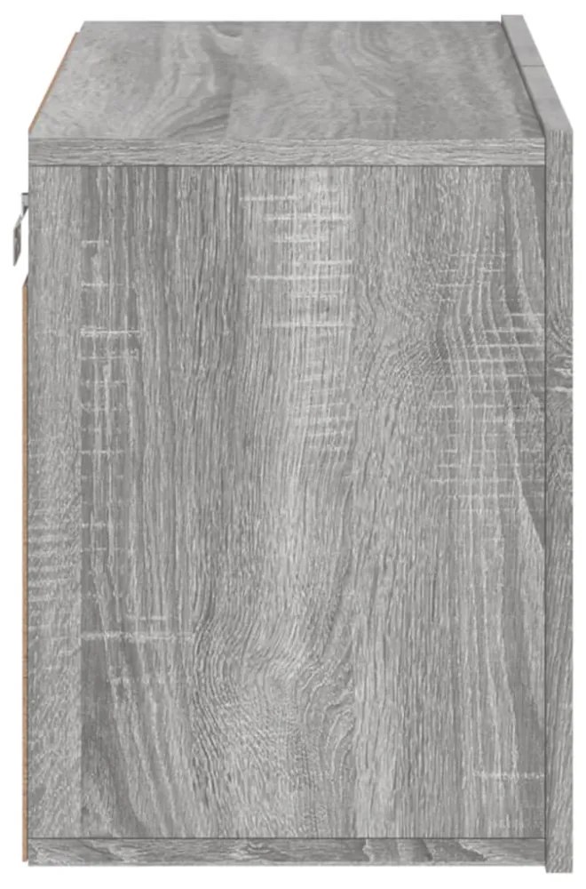 szürke sonoma színű falra szerelhető TV-szekrény 60 x 30 x 41cm