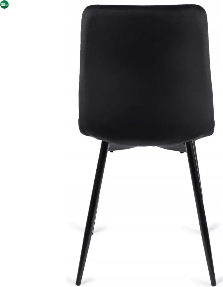 szett étkezőasztal HARRY 102-142 cm craft tölgy/fekete és 6 szék PERU fekete
