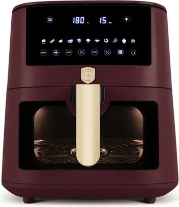 Berlinger Haus Leonardo Collection Forró levegős fritőz, 8 L, átlátszó ablakkal(BH-9606)