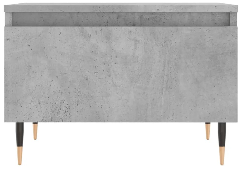 2 db betonszürke szerelt fa dohányzóasztal 50 x 46 x 35 cm