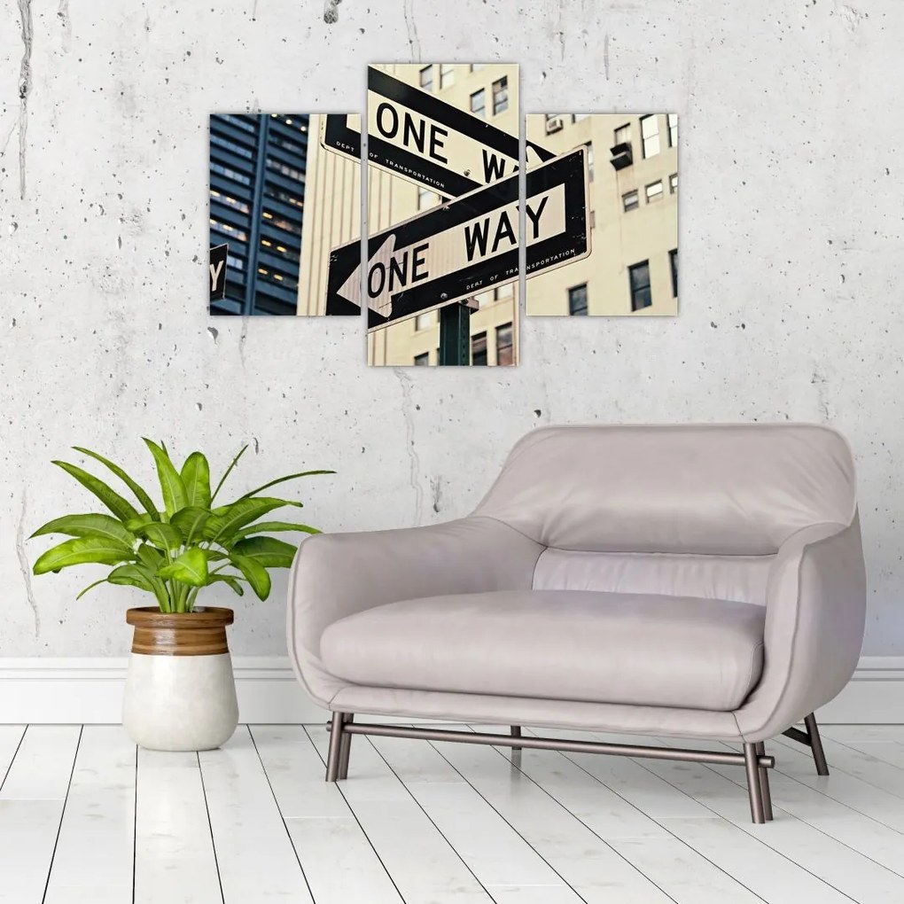 Kép - New York ONE WAY (90x60 cm)