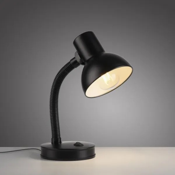 JUST LIGHT. 11080-18 - FLEXI flexibilis asztali lámpa 1xE27/25W/230V fekete