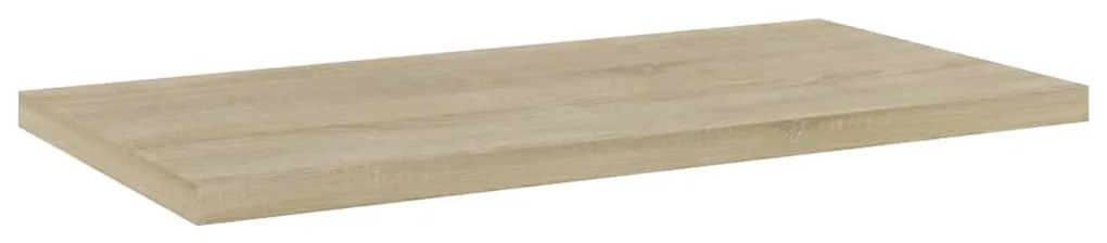 4 db sonoma tölgy színű szerelt fa könyvespolc 40 x 20 x 1,5 cm