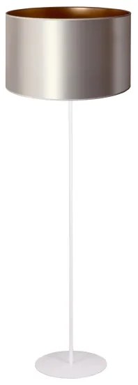 Duolla - Állólámpa CANNES 1xE27/15W/230V átm. 45 cm ezüst/réz/fehér