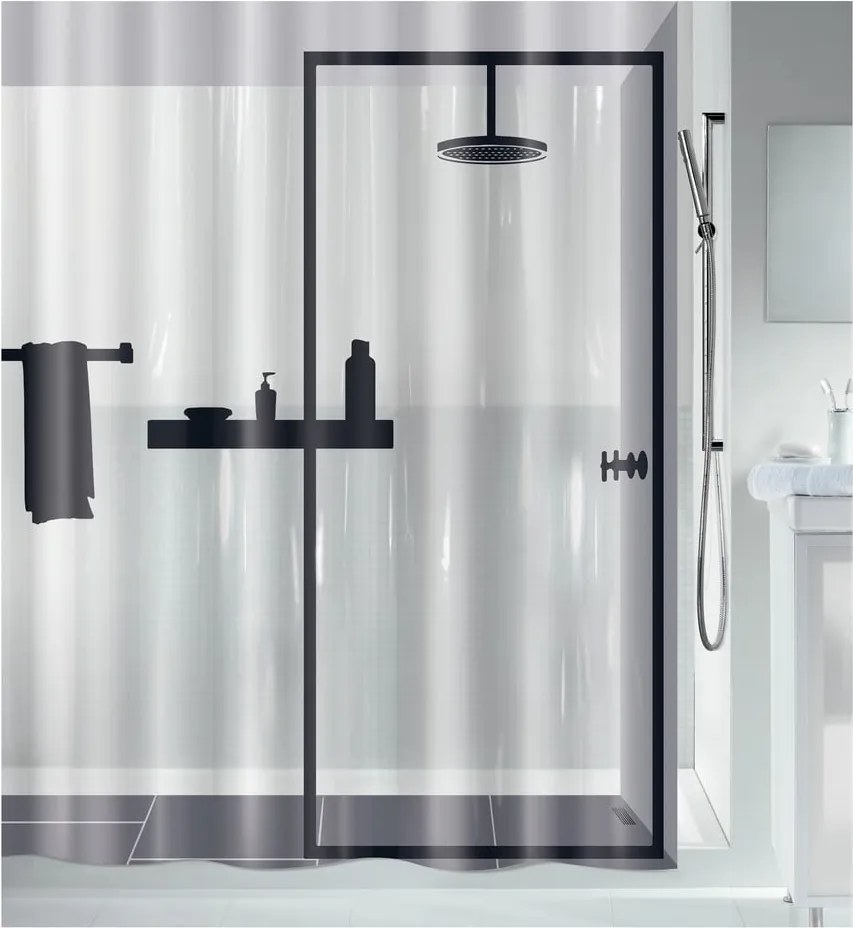Zuhanyfüggöny 180x200 cm Illusion – Spirella