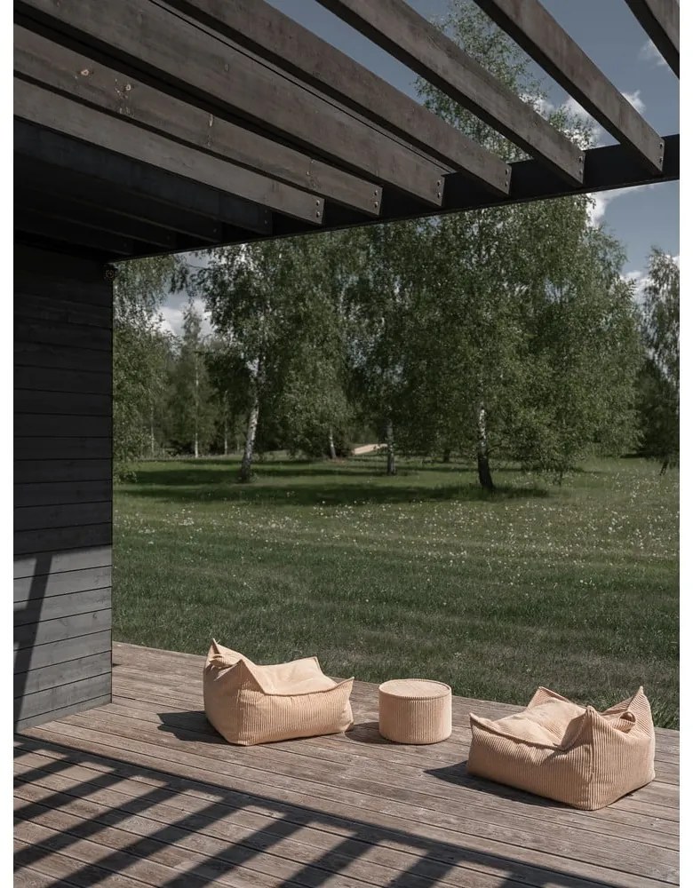 Világosbarna kordbársony gyerek babzsákfotel Chair – Wigiwama