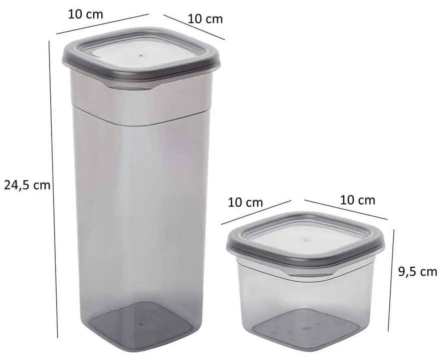 Élelmiszertartó doboz szett 18 db-os Fresco – Hermia