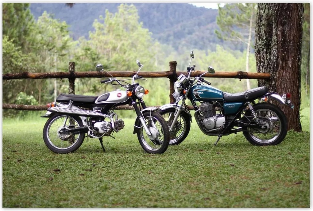 Poszterek 120x80 Klasszikus motorkerékpár Motor