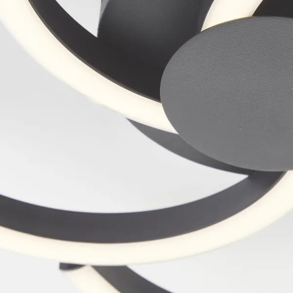 Brilliant - LED Mennyezeti lámpa FICO LED/22W/230V átm. 34 cm fekete