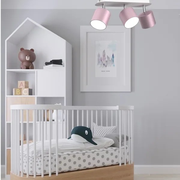 Spotlámpa DIXIE 3xGX53/11W/230V rózsaszín