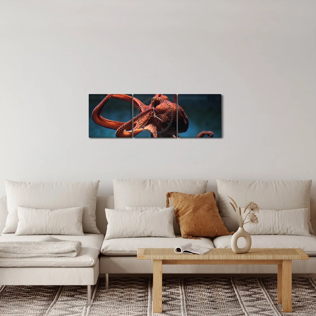 Kép - Octopus (órával) (90x30 cm)