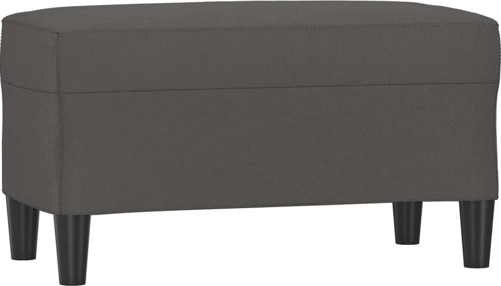 vidaXL szürke műbőr pad 70 x 35 x 41 cm
