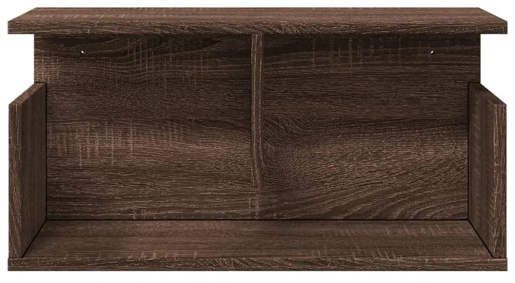 barna tölgy színű szerelt fa faliszekrény 60 x 20 x 30 cm
