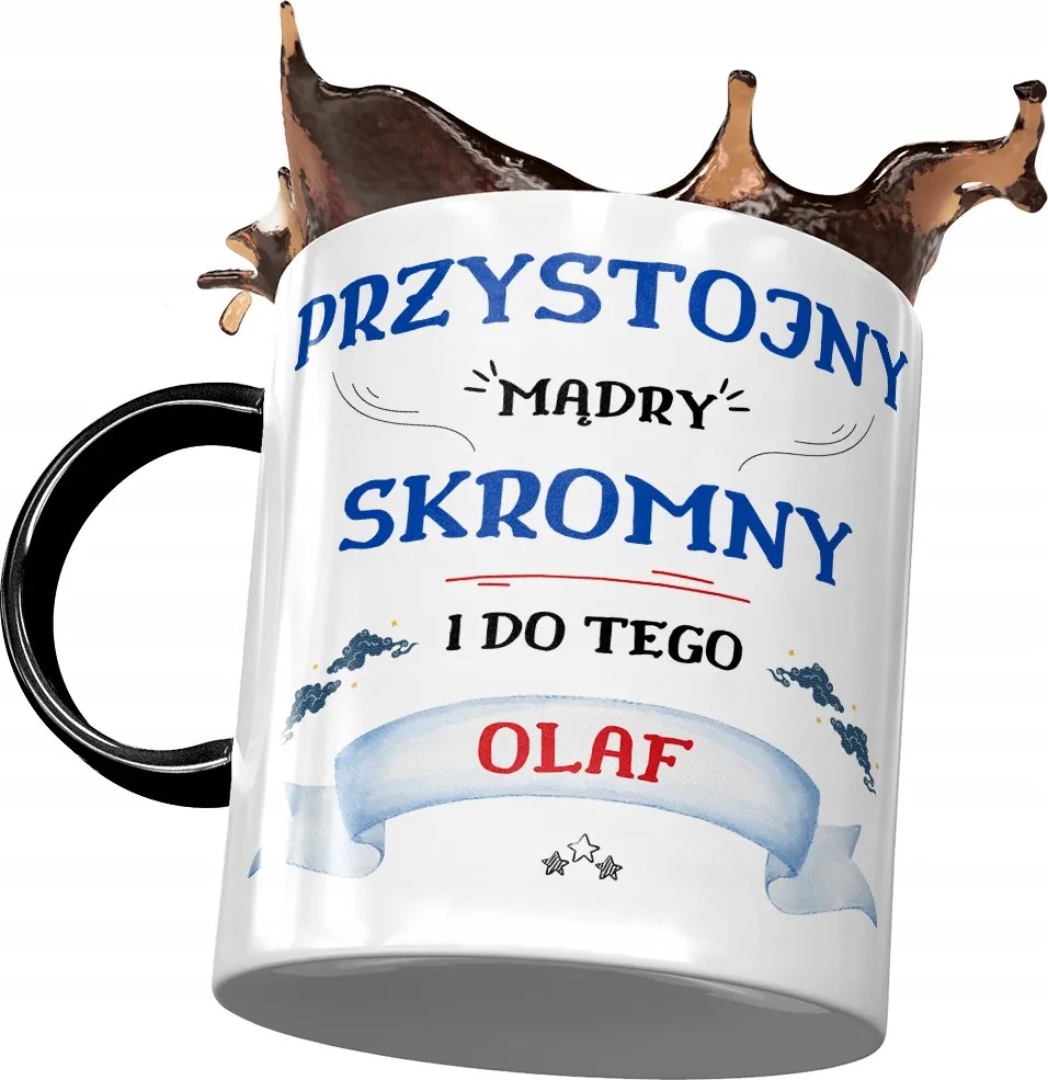 Fekete Bögre Olaf Férj Kolléga Ajándék Nyomtatott Fotóval