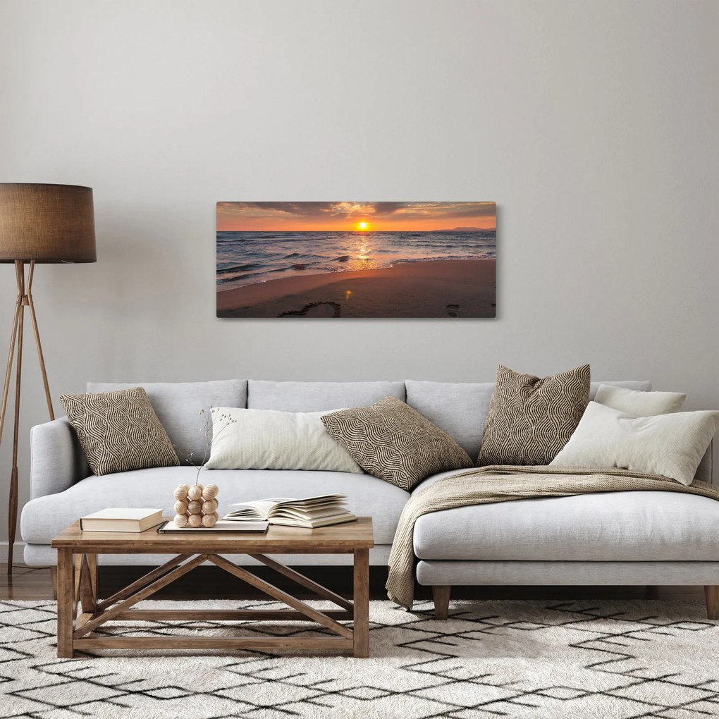 Egy szív képe a homokban (120x50 cm)