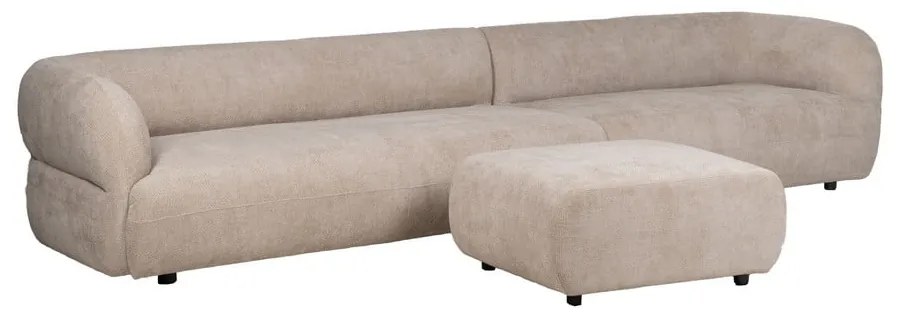 Bézs zsenília lábtartó Minimal – Ixia