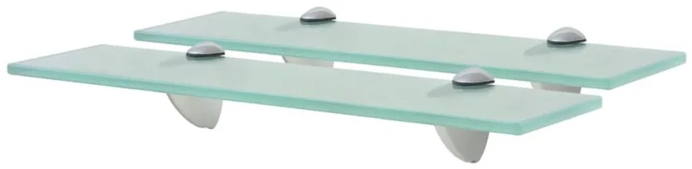 2 db lebegő üvegpolc 40 x 20 cm 8 mm
